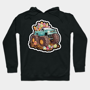 Happy Easter Monster Truck Hoodie